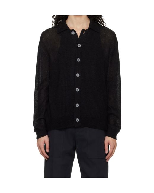 Studio Nicholson Black Knitted Cardigan for men