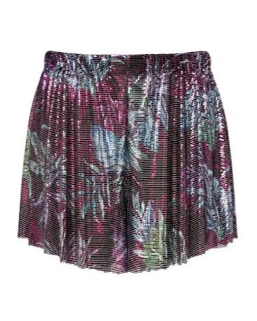 Rabanne Red Printed Chainmail Shorts