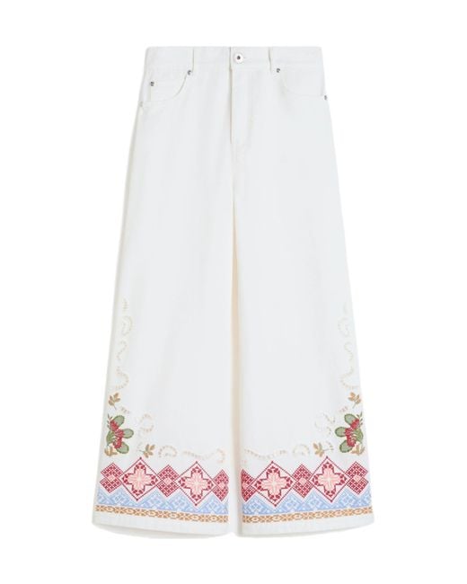 Weekend by Maxmara White Wkdadunco Trousers