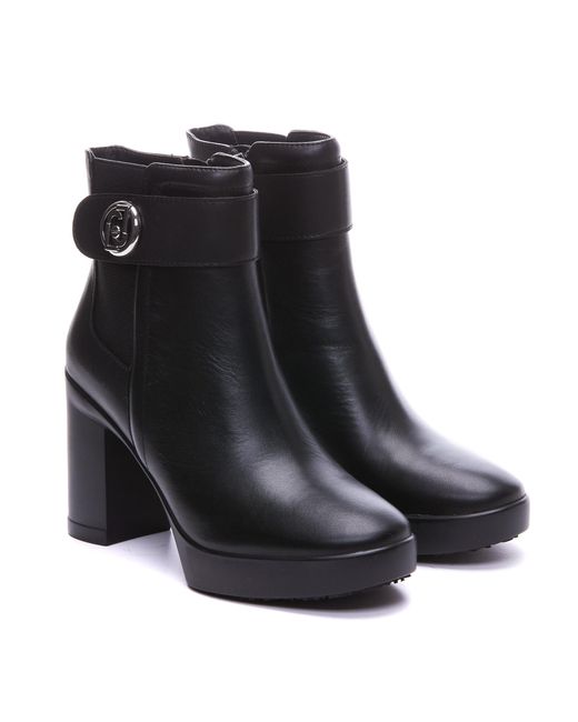 Liu Jo Black 100Mm Leather Boots