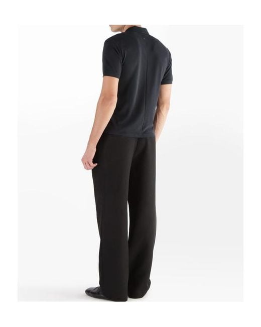 Rag & Bone Black Short-Sleeved Polo Shirt for men