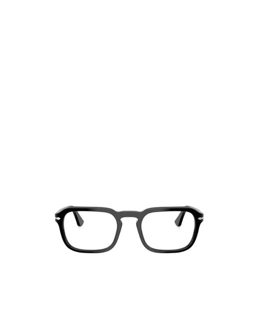 Persol White Geometric Frame Plain Mirror for men