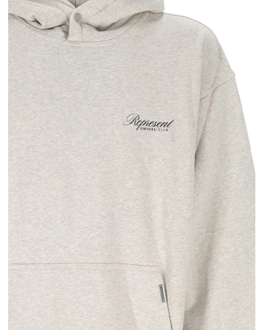Represent White Owners Club Script Hoodie for men