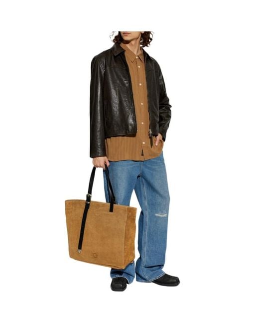 AllSaints Brown Carlyle Textured Shirt