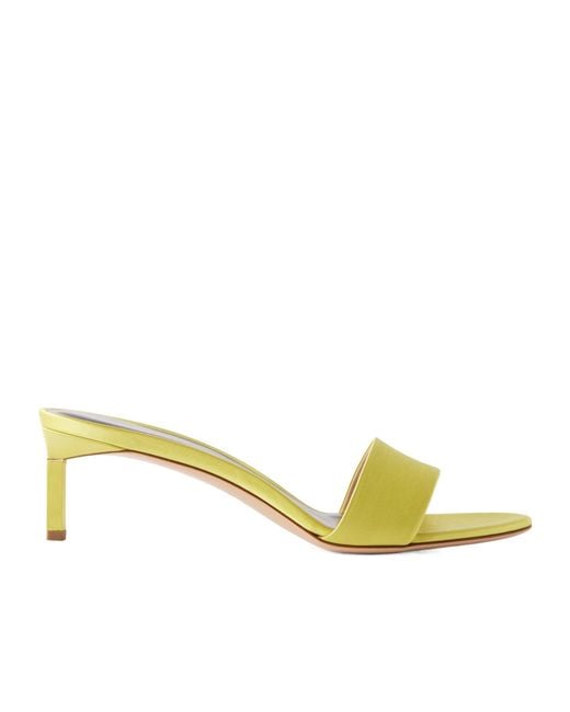 Tom Ford Yellow Satin Mules