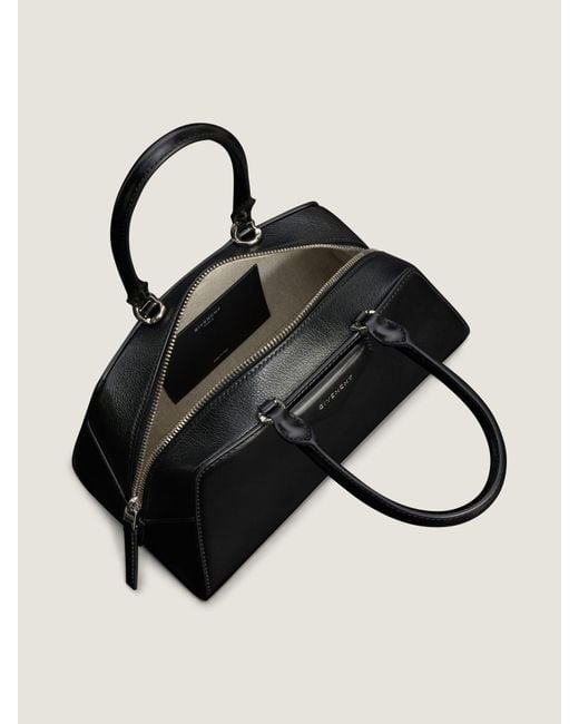 Givenchy Black Antigona East West Small Top Handle Bag