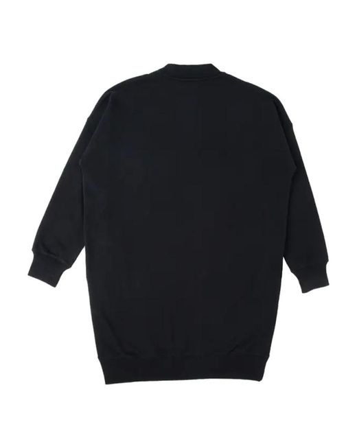 MSGM Blue Logo Details Sweater-Style Dress