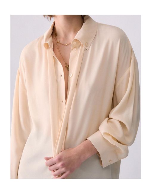 Liu Jo Natural Blouse With Bow