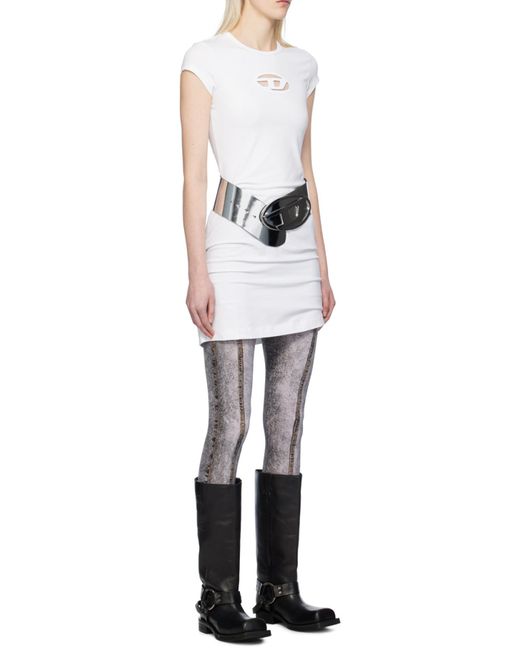 DIESEL White D-Angiel Short Dress