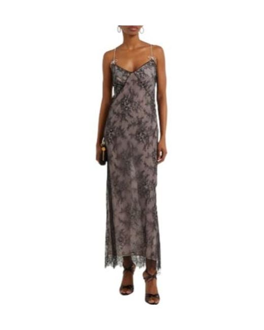 Blumarine Multicolor V-Neck Midi Dress