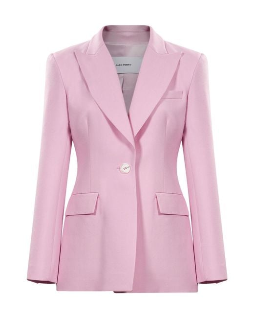 Alex Perry Pink Long-Sleeve Blazer