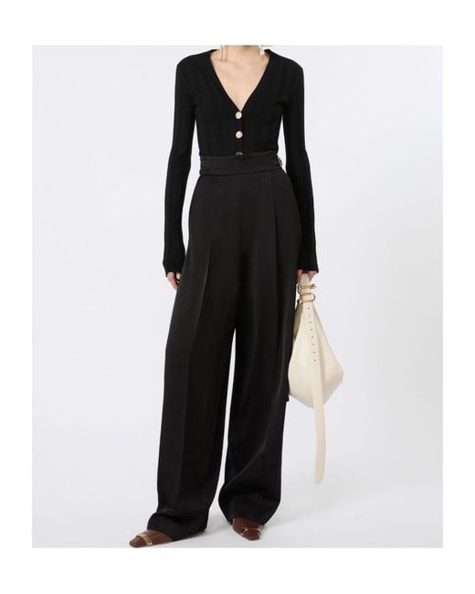 Sportmax Black Long-Sleeved Knitwear