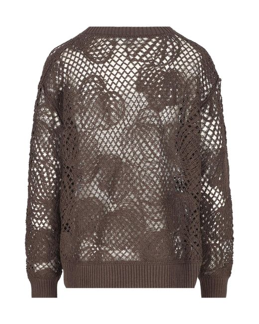 Max Mara Gray Farea Crewneck Knitted Jumper