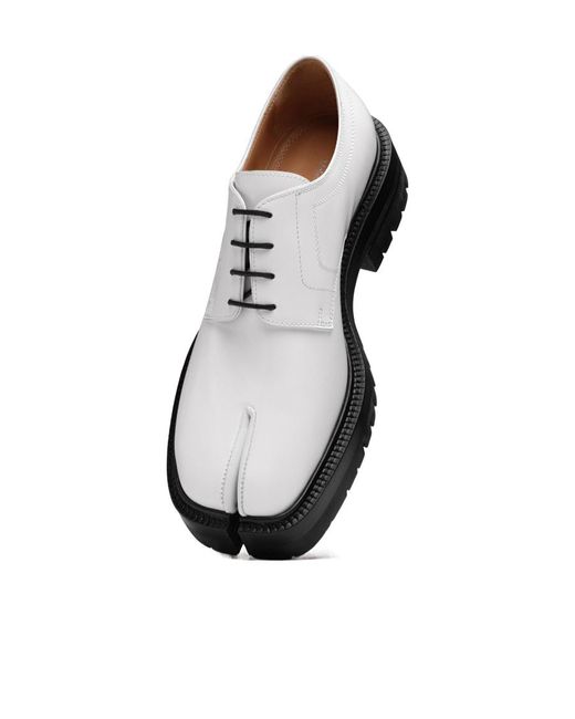 Maison Margiela White Tabi Derby Shoes