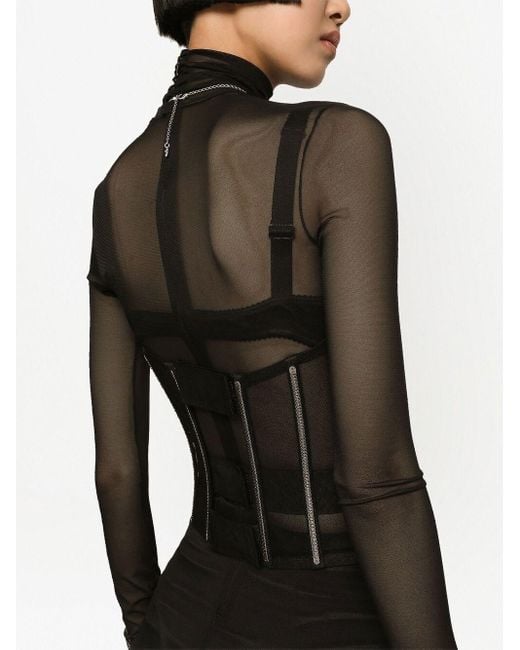 Dolce & Gabbana Black Dolce & Gabbana Bustier