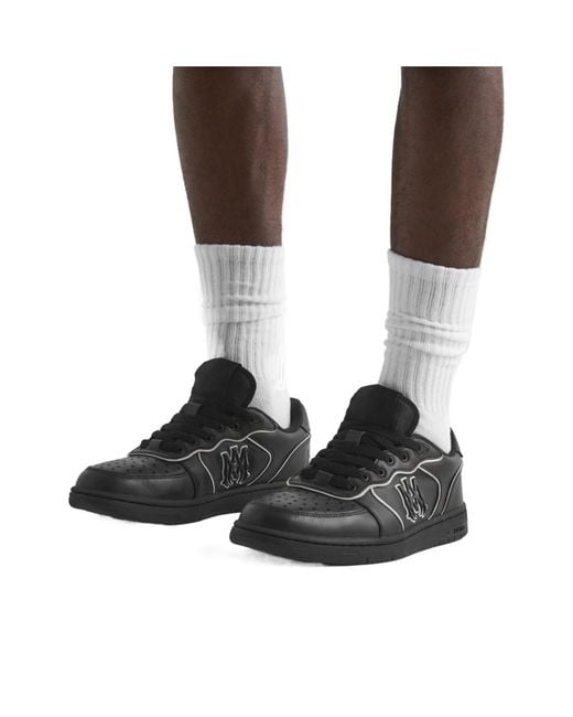 Amiri Black Low-Top Leather Skate Sneaker for men
