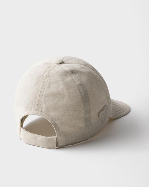 Prada White Denim Baseball Cap
