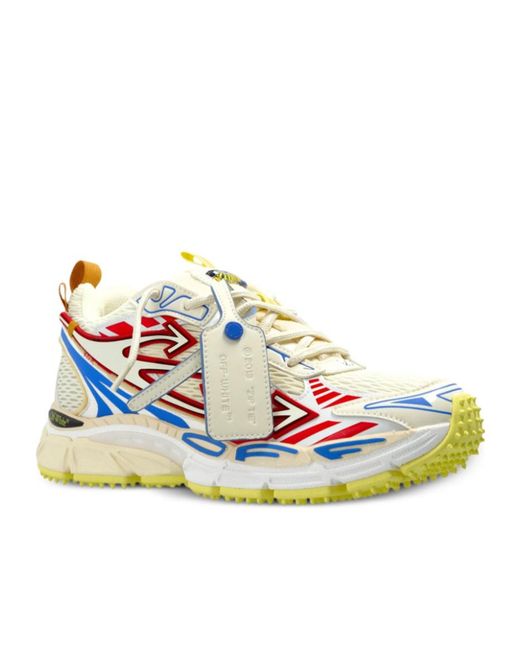 Off-White c/o Virgil Abloh Blue Ow Be Right Back Low-Top Sneakers