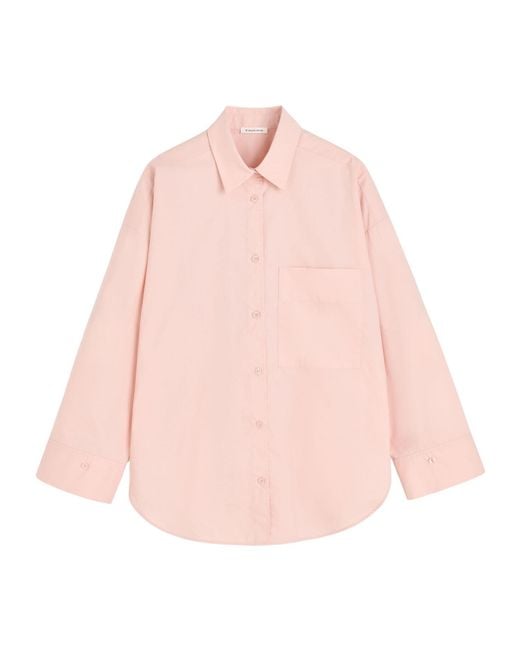 By Malene Birger Pink Derris Striped Button-Up Shirt