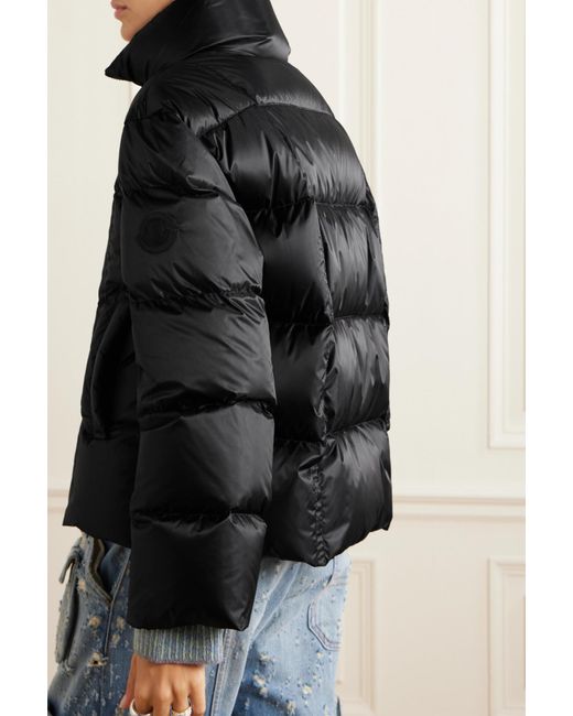 Moncler Black Byrone Logo Down Jacket