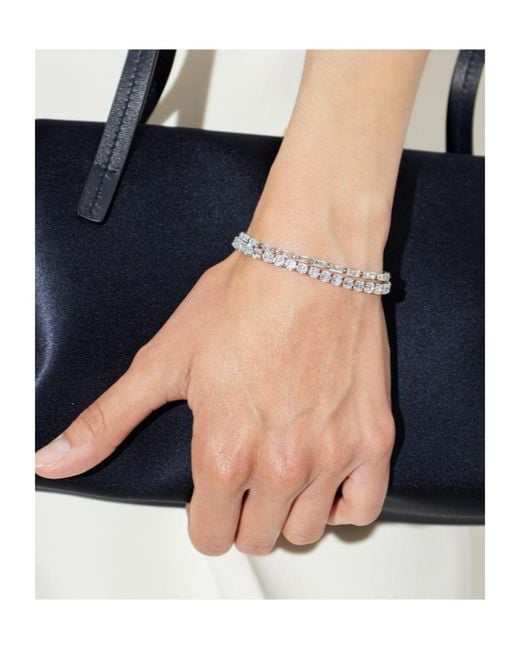 Ferragamo White Crystal Bracelet