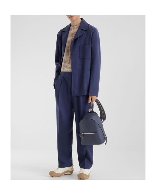Fendi Blue Pocket Detailed Long Sleeved Jacket for men