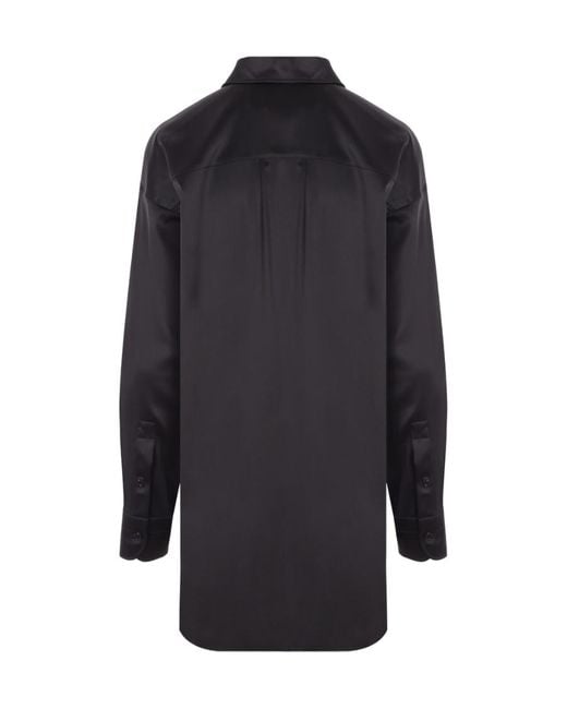 Tom Ford Black Pointed-Collar Button-Up Shirt