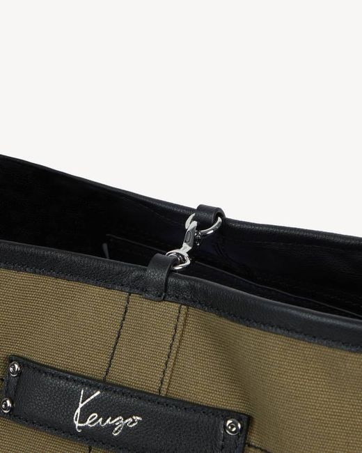KENZO Metallic Utility' Reversible Bucket Bag for men