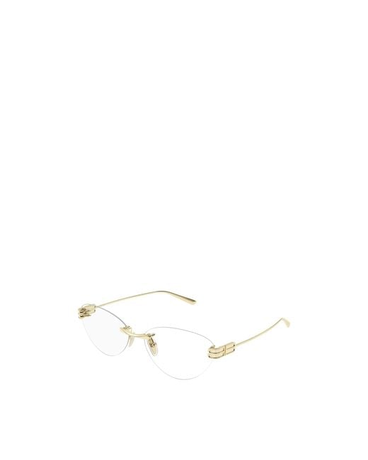 Balenciaga White Eyewear Cat-Eye Frame Glasses