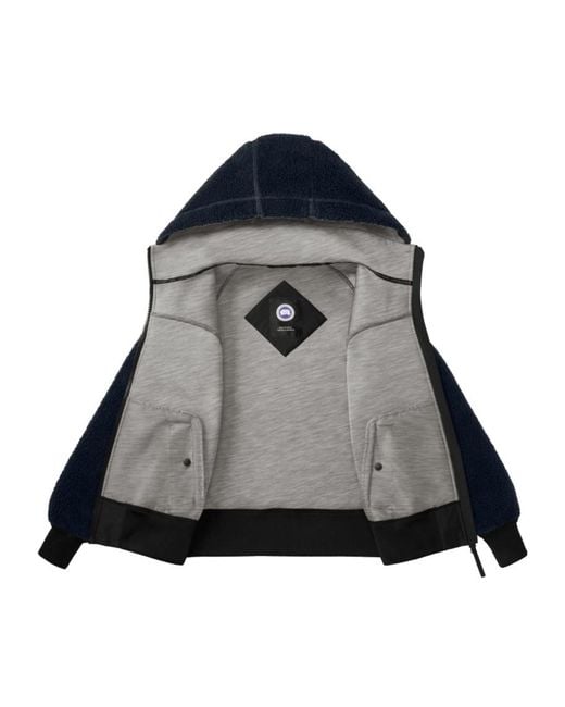 Canada Goose Blue Long-Sleeved Cashmere Sweater