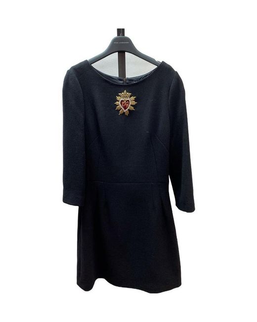 Dolce & Gabbana Blue Logo Dress