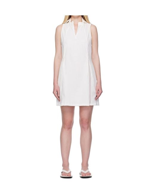 Amomento White Hooded Mini Dress