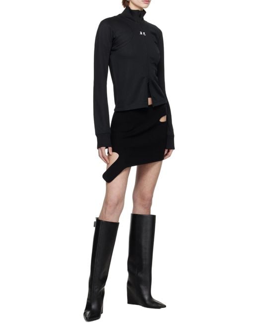 Courreges Black Courrèges Scuba Tracksuit Interlock Jacket