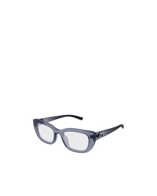 Gucci Blue Eyewear Cat Eye Frame Glasses for men