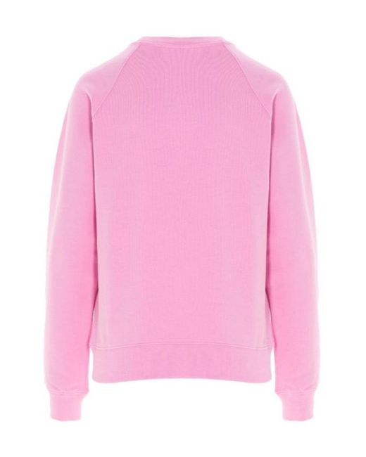 MSGM Pink Logo Details Hoodie