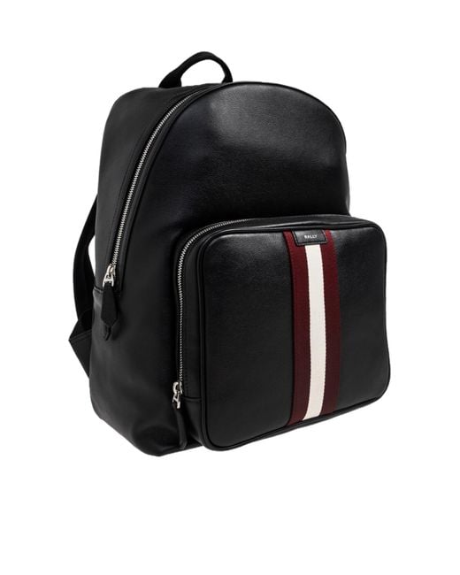 Bally Black Code Backpack for men