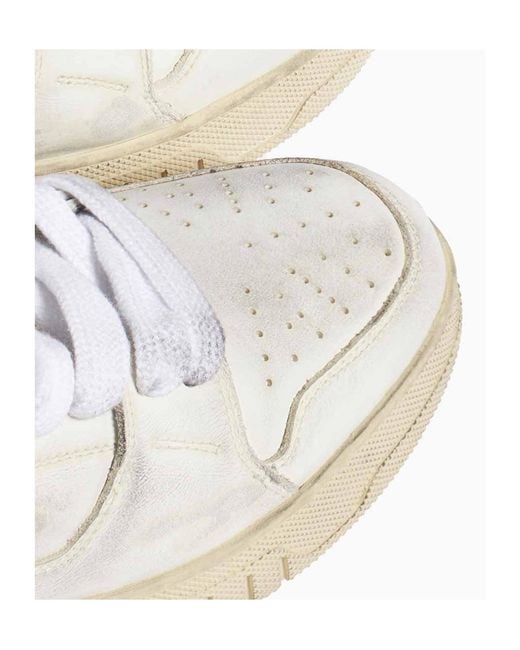 1989 STUDIO White Perforated Low-Top Sneakers for men