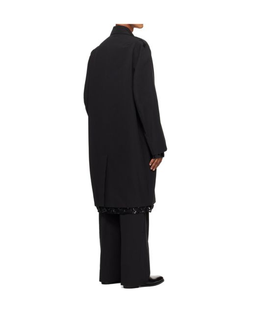 16Arlington Black Triacetate- And Nylon-Blend Faille Coat for men