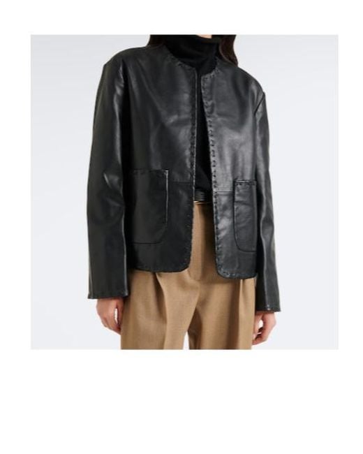 Rohe Black Leather Jacket