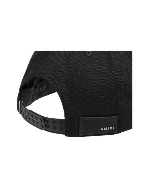 Amiri Black Ma Baseball Cap for men