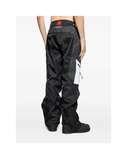 Casablanca Black Geometric Pattern Casual Pants for men