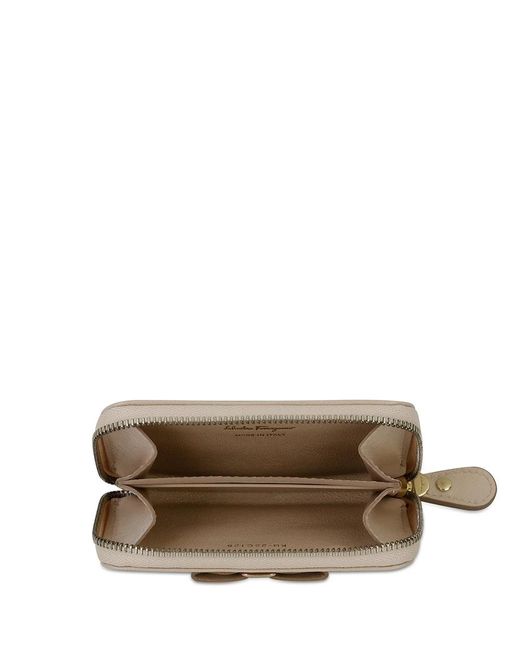 Ferragamo Natural Zipper Wallet