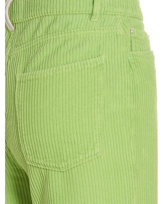 Wandler Green Straight Casual Pants