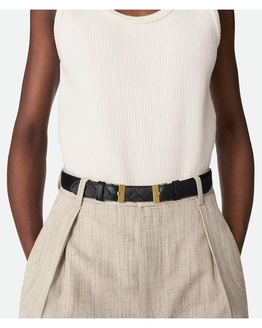 Bottega Veneta Black Watch Belt