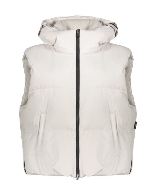 Herno White Hooded Down Jacket