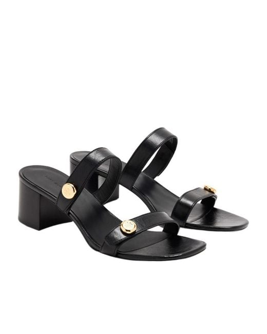 Tory Burch White Romy City Heeled Sandals