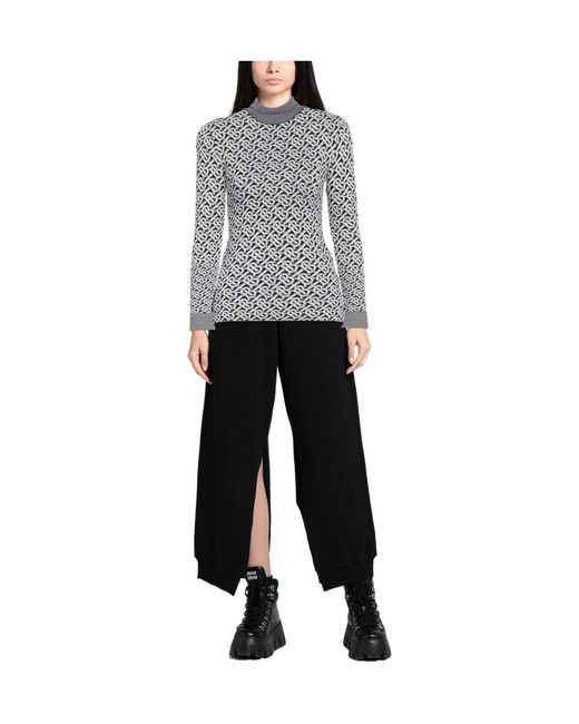 Burberry Blue Wool Knitted Sweater