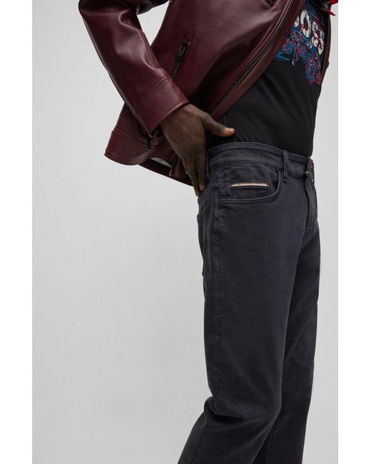 Boss Blue Logo Jeans for men
