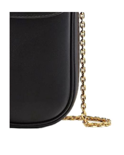 MCM Black Button Shoulder Bag for men