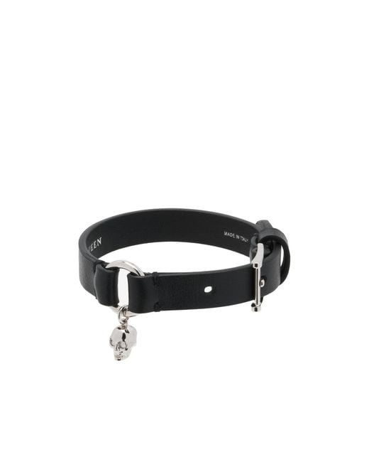 McQueen Black Skull Ring Bracelet for men